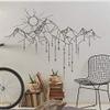 Zdklfm69 Geometric Mountain Wall Sticker with Sun Arrows, 103 x 76 cm view 1