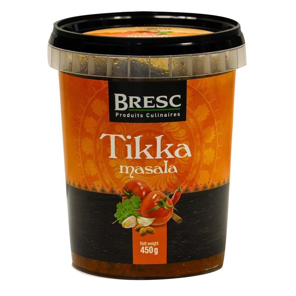 Bresc Tikka Masala Vegan Indian Spice Paste, 5 x 450 g