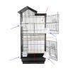 Bird Cage for Parakeets, Rust-Resistant, Includes Perches and Food Boxes (46 * 35.5 * 99 cm) view 3