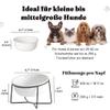 Elevated Ceramic Dog Bowl with Stand, Double Bowl, 530 ml view 2