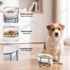 Elevated Ceramic Dog Bowl with Stand, Double Bowl, 530 ml view 4