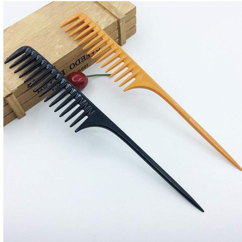 Ruluti 1-Piece Professional Tail Comb, Portable Wide-Tooth Hair Comb for Salon, Barber, and DIY Styling