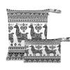 2-Pack Waterproof Wet Bags, Cute Alpaca & Llama Print, Reusable Washable Diaper Organizer Bags view 1