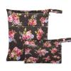 2-Pack Waterproof Wet Bags with Rose Flower Print view 1