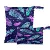 2-Piece Waterproof Reusable Wet Bags, Galaxy Ethnic Tribal Feather Star Pattern view 1