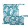 2-Piece Waterproof Wet Bags, Ocean Seahorse Coral view 1