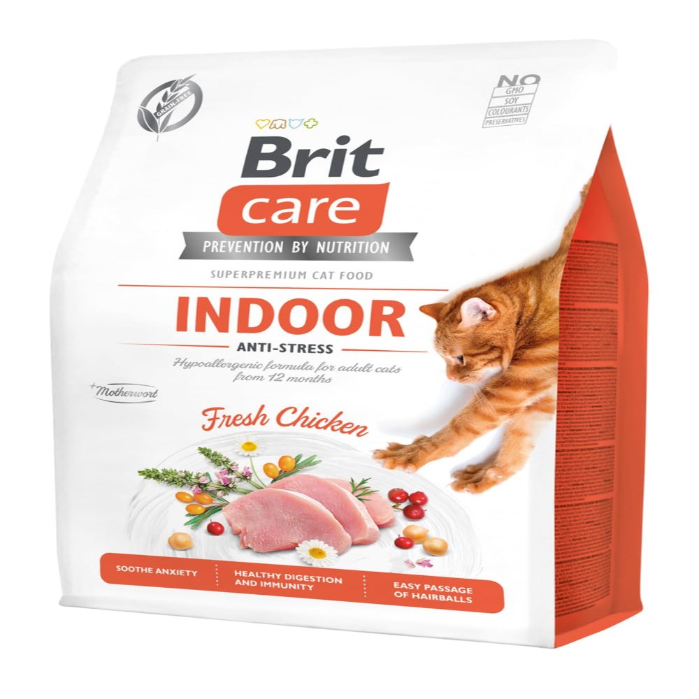 Brit Care Grain-Free Adult Indoor Anti-Stress with Chicken, 7 kg