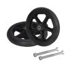 SYLJ Wheelchair Front Wheels, Anti-Slip Rubber Caster Wheels, 2-Piece 6/7/8-Inch Replacement Set view 1
