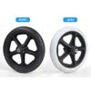 SYLJ Wheelchair Front Wheels, Anti-Slip Rubber Caster Wheels, 2-Piece 6/7/8-Inch Replacement Set view 2