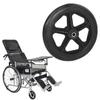SYLJ Wheelchair Front Wheels, Anti-Slip Rubber Caster Wheels, 2-Piece 6/7/8-Inch Replacement Set view 4