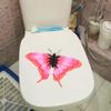 SHMAZ Cartoon Red Butterfly Toilet Lid Sticker, 20.4 x 13.8 cm view 2