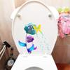 SHMAZ Toilet Lid Sticker, Creative Flower, Butterfly and Branch, 20.4 × 21.1 cm view 3