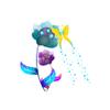 SHMAZ Toilet Lid Sticker, Creative Flower, Butterfly and Branch, 20.4 × 21.1 cm view 4