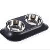 Elevated Angled Non-Slip Stainless Steel Pet Bowl for Small Cats and Dogs view 1