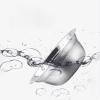 Elevated Angled Non-Slip Stainless Steel Pet Bowl for Small Cats and Dogs view 3