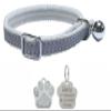 Reflective Cat Collar with Safety Elastic and Optional Personalized Tag view 2