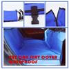 Riloer Dog and Cat Hammock Seat Cover, Waterproof Car Rear Seat Protector, 134 x 133 cm, Blue view 3