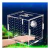 NA Aquarium Isolation Box for Small Fish and Shrimp, Transparent Acrylic, Single Grid, 10 × 10 × 10 cm view 1