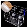 NA Aquarium Isolation Box for Small Fish and Shrimp, Transparent Acrylic, Single Grid, 10 × 10 × 10 cm view 3