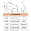 DFGGE One-Piece Silicone Breast Form, Right Side, 500 g view 3