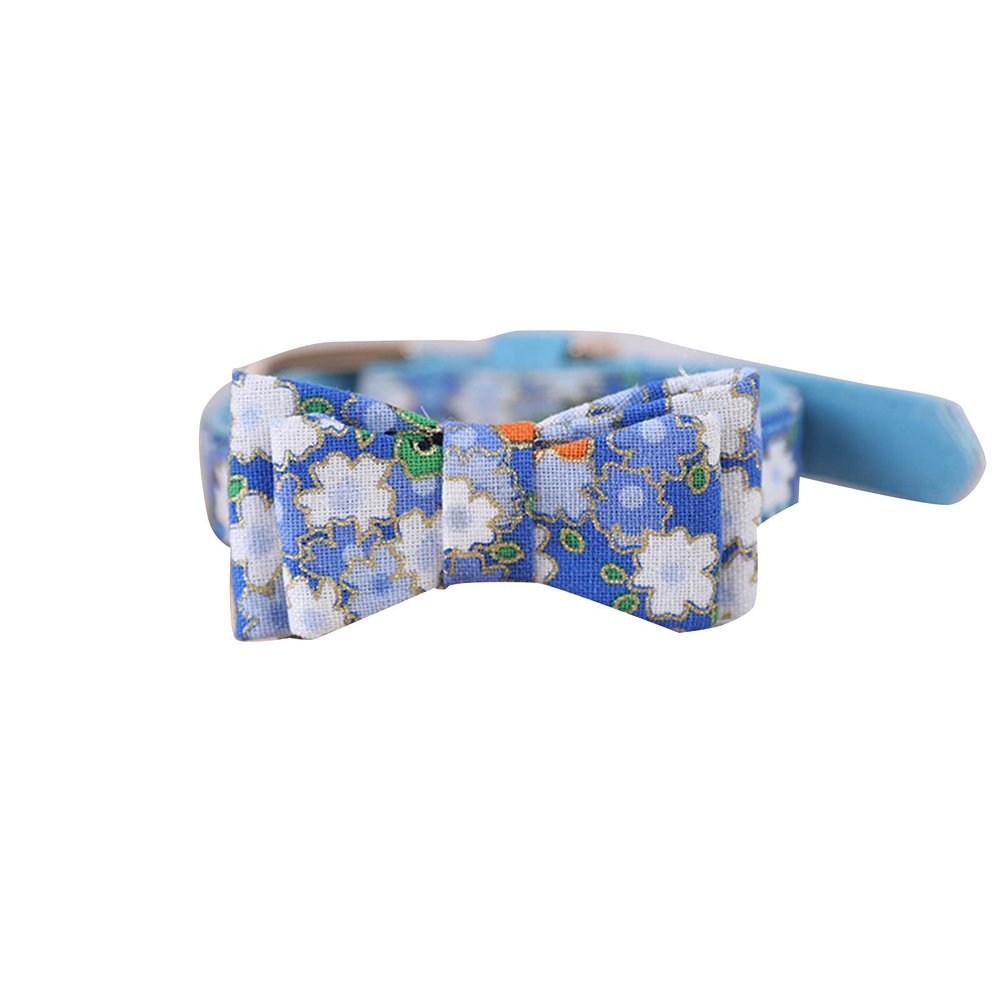 GEQIAN Dog Collar with Bow Tie and Cute Bow, Adjustable, Comfortable, for Small Dogs, Cats, and Puppies