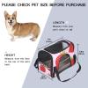 Portable Airline-Approved Pet Travel Duffel Bag with Soft Sides, Strawberry Print view 2