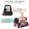 Portable Airline-Approved Pet Travel Duffel Bag with Soft Sides, Strawberry Print view 3
