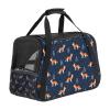 Portable Pet Travel Carrier, Airline-Approved Soft-Sided Duffel, Snow Print view 1