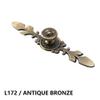 Temhyu Shuxiang Antique Bronze Cabinet Handles with Back Plates, Set, L172 view 2