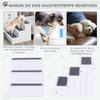 PawHut 3-Step Pet Stairs for Dogs and Cats with Storage, Fir Wood, White, 40.5 x 44.5 x 38 cm view 3