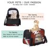 Portable Pet Travel Carrier, Airline-Approved Duffel with Soft Football-Texture Print view 3