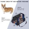 Portable Airline-Approved Pet Travel Bag with American Football Fire Print view 2
