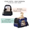 Portable Pet Travel Carrier, Airline-Approved Soft-Sided Duffle Bag with Shark, Sea and Ocean Print view 3