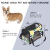 Portable Airline-Approved Pet Travel Carrier with Soft Sides and Striped Fruit Print view 2
