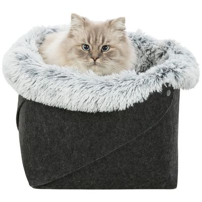 Trixie Harvey Dog Bed, 33 × 27 cm, Anthracite/White-Black