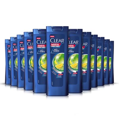 CLEAR Anti-Sebo Shampoo Multipack, 12 x 225 ml