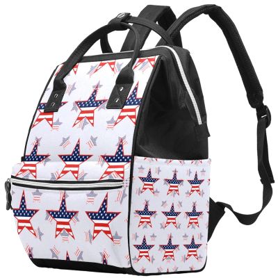 Large-Capacity Waterproof Diaper Backpack for Moms and Dads, Retro Skull Pattern, Color 5, One Size