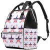 Large-Capacity Waterproof Diaper Backpack for Moms and Dads, Retro Skull Pattern, Color 5, One Size view 1