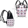 Large-Capacity Waterproof Diaper Backpack for Moms and Dads, Retro Skull Pattern, Color 5, One Size view 2