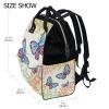 LDIYEU Skate Music Fox Foldable Reusable Storage Tote Bag for Women and Girls view 2