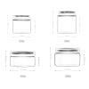 TIANZD 12-Pack 150 ml Transparent Plastic Cosmetic Jars with White Lids and 6 Spatulas view 2