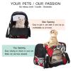 Pet Carrier with Skulls and Red Roses, Soft-Sided, Foldable, Airline-Approved view 3