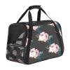 Portable Pet Travel Bag, Airline-Approved Soft-Sided Duffle Carrier for Cats, Dogs and Rabbits, Floral Pattern view 1
