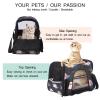 Portable Pet Travel Bag, Airline-Approved Soft-Sided Duffle Carrier for Cats, Dogs and Rabbits, Floral Pattern view 3