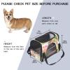Airline-Approved Soft-Sided Pet Travel Carrier with Tropical Floral Print view 2