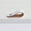 Temhyu Shuxiang White Leather and Brass Cabinet Pull view 1