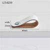 Temhyu Shuxiang White Leather and Brass Cabinet Pull view 2