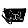 Biyejit Boston Terrier Cosmetic Bag, Small Makeup Bag, Travel Organizer with Zipper, One Size view 1