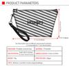 Biyejit Boston Terrier Cosmetic Bag, Small Makeup Bag, Travel Organizer with Zipper, One Size view 2