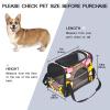 Pet Carrier Bag with Colorful Tulips, Soft-Sided, Foldable, Airline Approved view 2